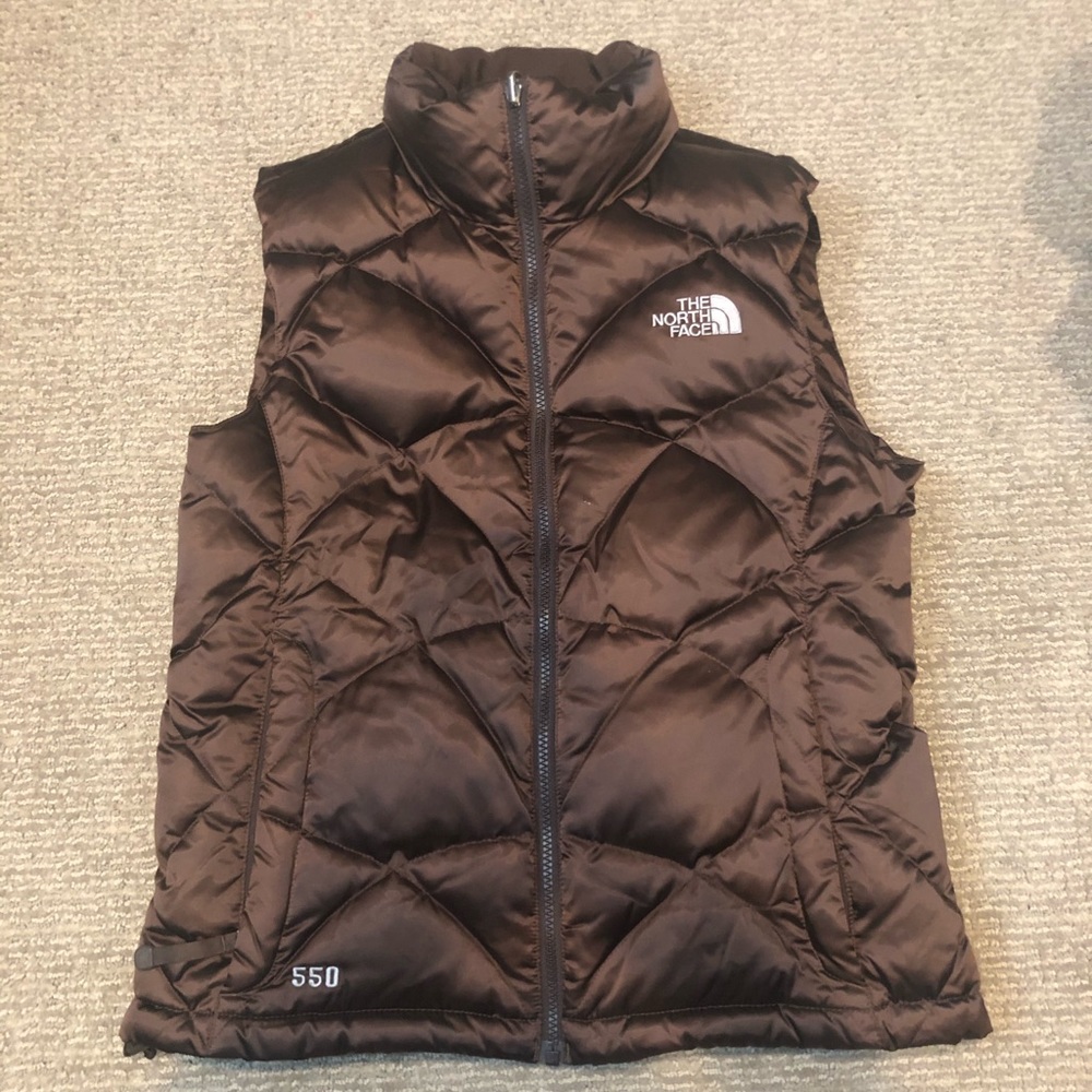 The North Face Brown Down Vest Size S